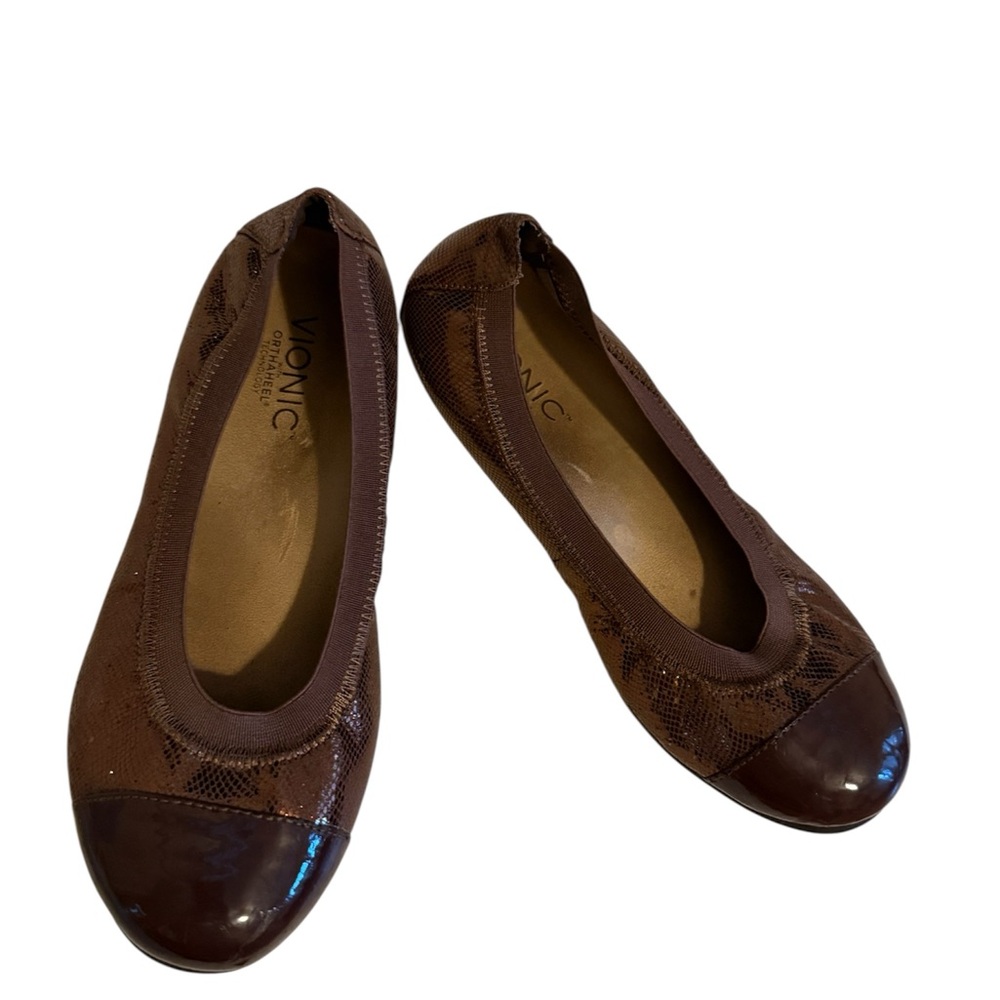 Vionic Allora Women’s Bronze  Brown Ballet Flats Size 7